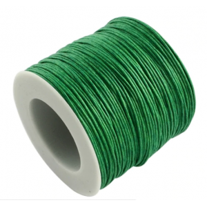 Вощёный шнур, зелёный, 5м